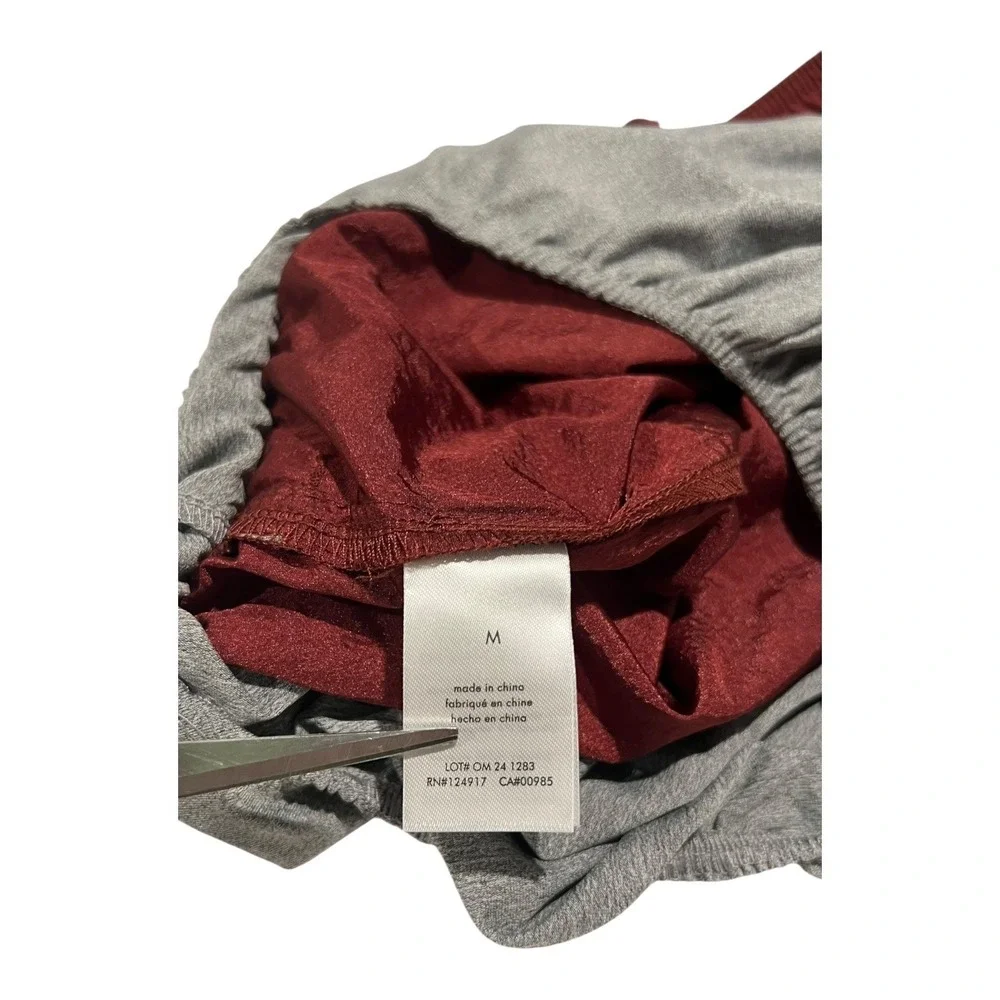 Onia Men's‎ Medium Burgundy Swim Trunks Lined Elastic Waist Drawstring
